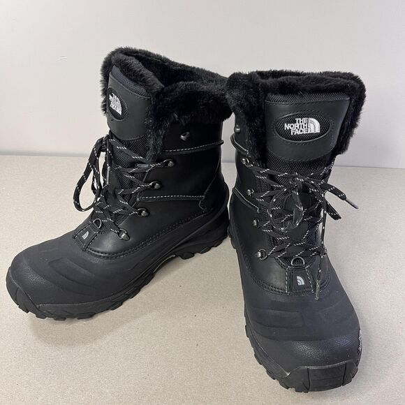 The North Face Boots Mens Size 12 Black Waterproof Insulated Snow Winter Lace Up - Picture 5 of 16